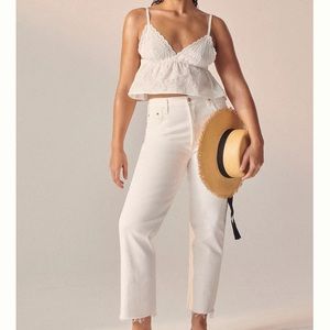 GUC Citizens of Humanity Florence High-Rise Wide Straight Jeans, Sz 28